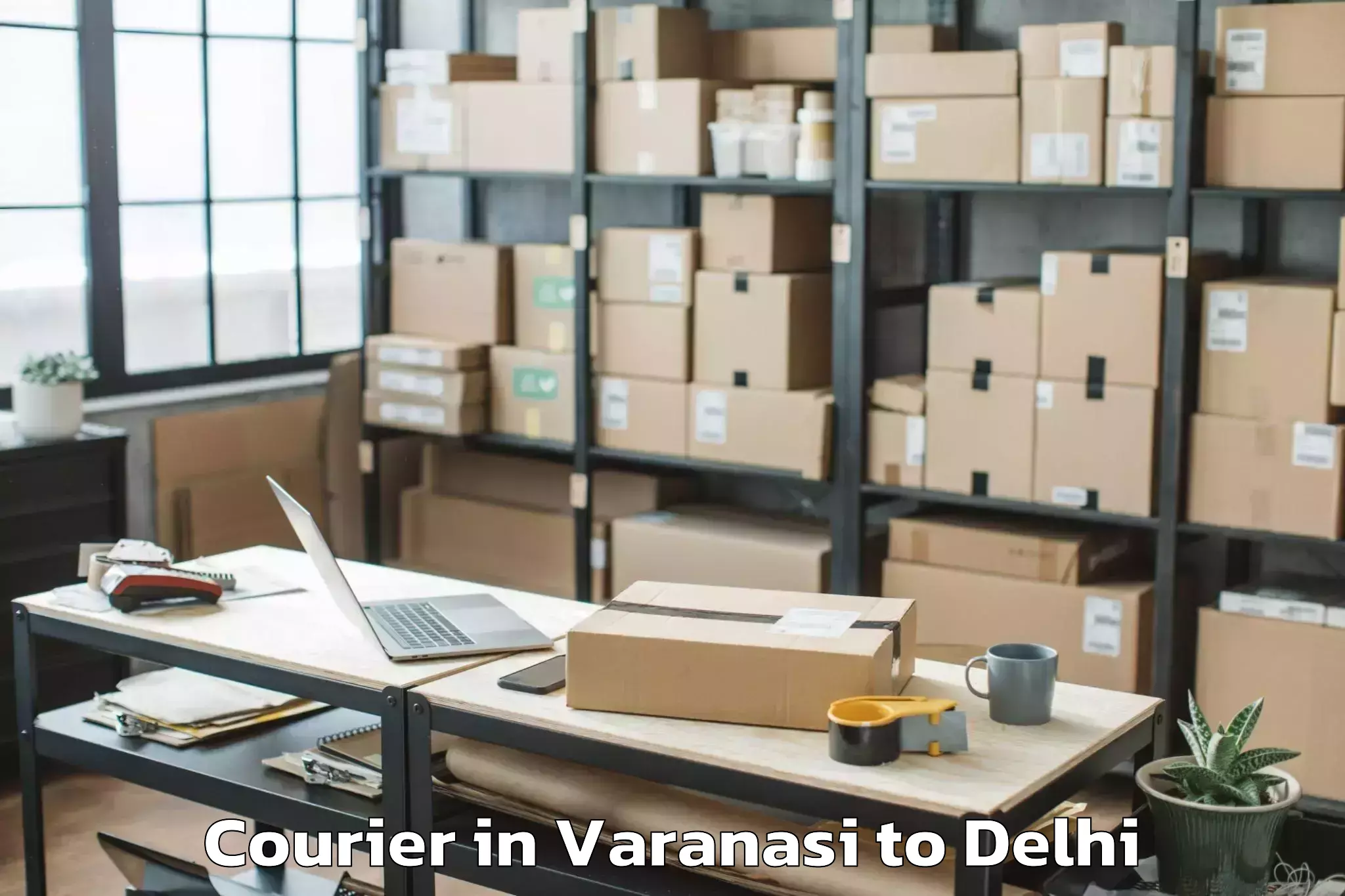 Book Varanasi to East Delhi Mall Courier